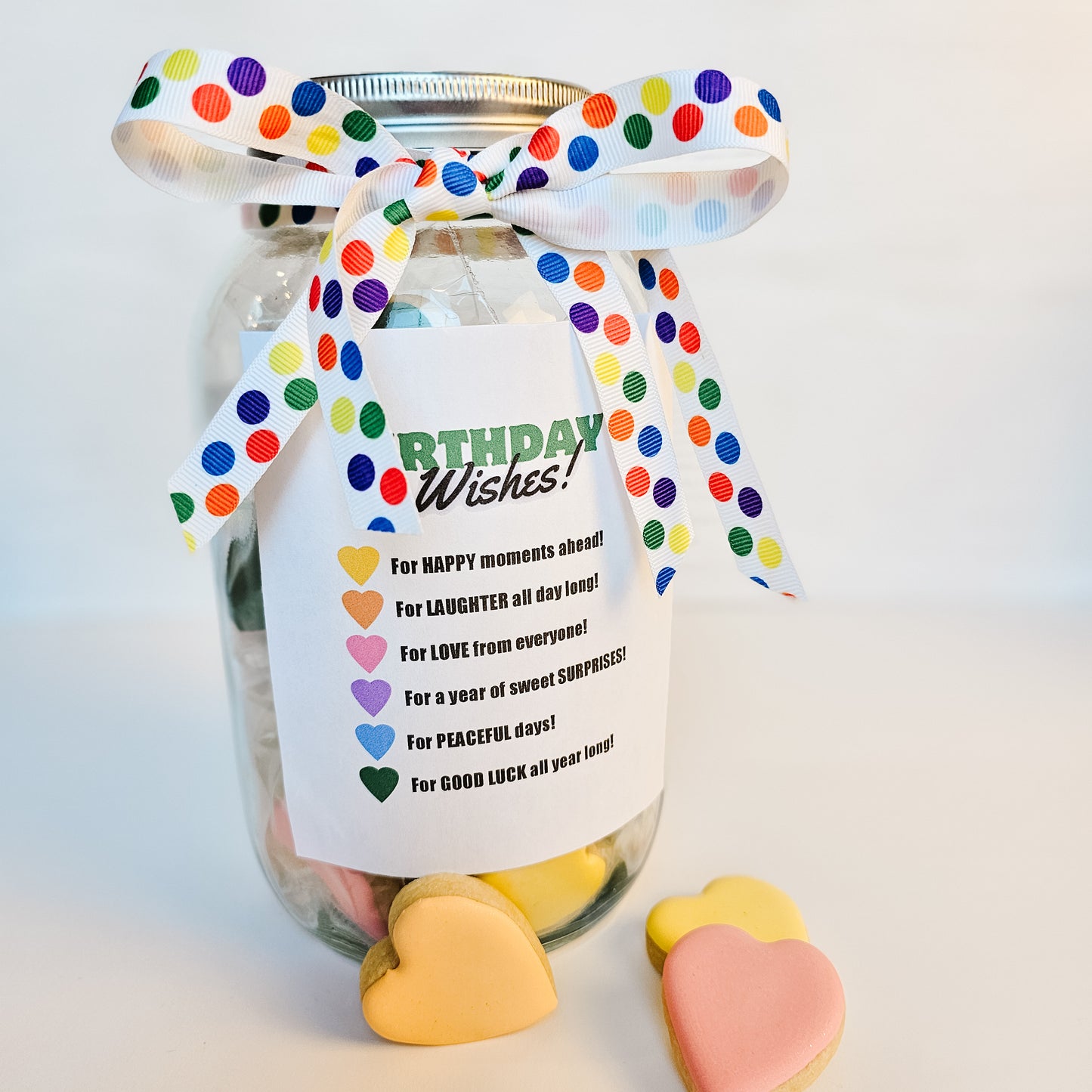 Birthday wishes sugar cookie care package