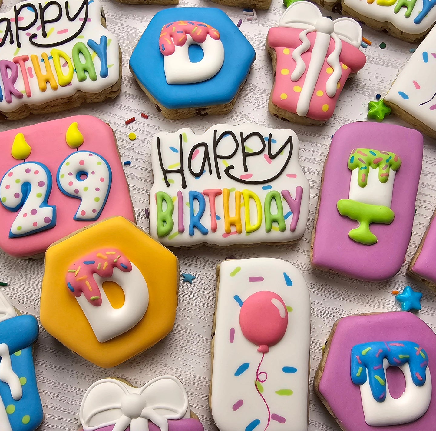 Royal Icing Transfer Sheet - Balloons - Royal Icing Transfer Sheet