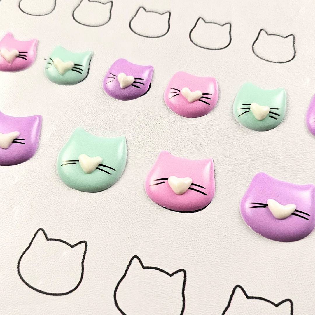 Royal Icing Transfer Sheet - Cats - Royal Icing Transfer Sheet