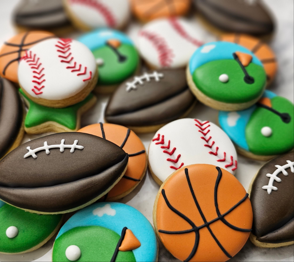 Sports sugar cookies