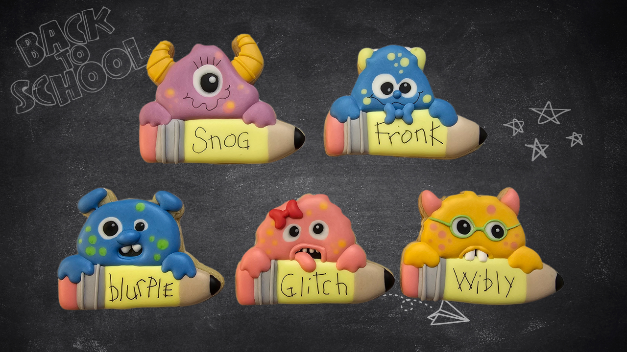 Cookie Decorating Class - Pencil Pals - cookie decorating class