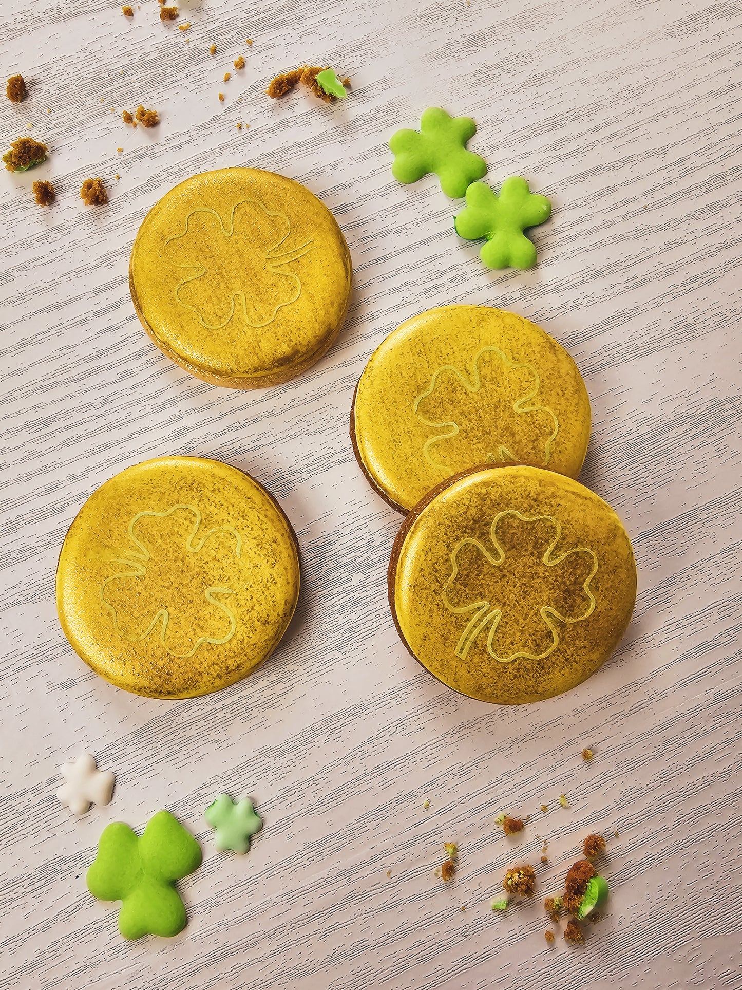 Gold coin sugar cookies