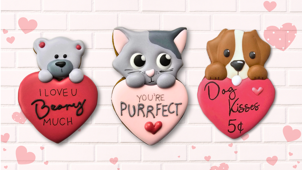 Cookie Decorating Class: Fur-tastic Valentine Animals! - cookie decorating class