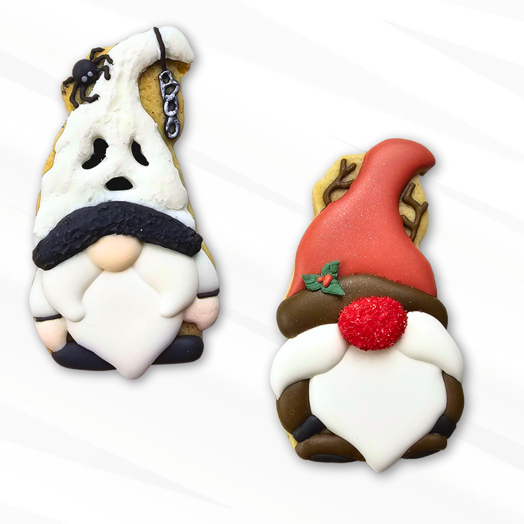 Cookie Decorating Class - Halloween Gnomies & Christmas Gnomies! (2 Classes in 1) - cookie decorating class