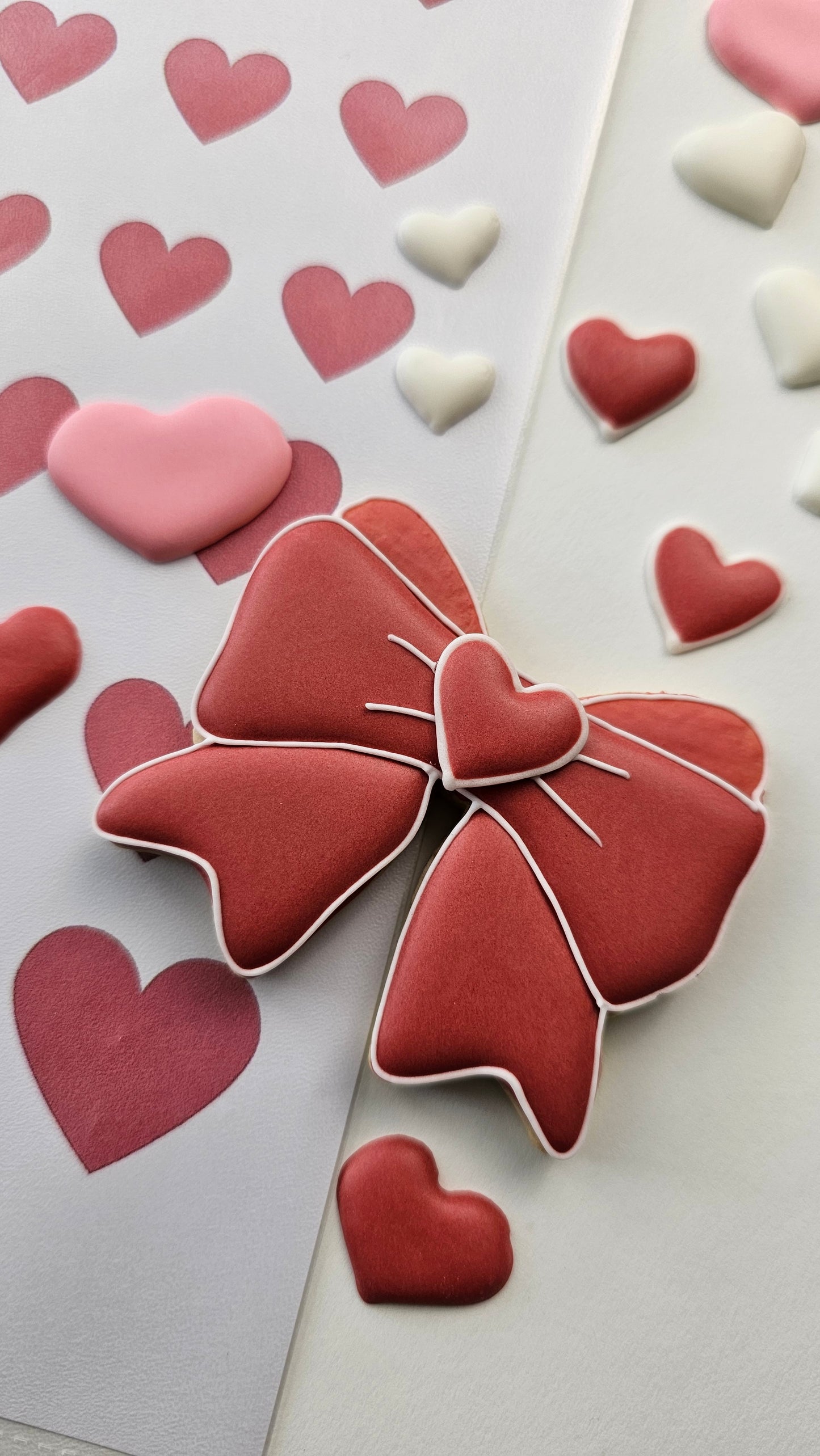 Royal Icing Transfer Sheet - Hearts - Royal Icing Transfer Sheet
