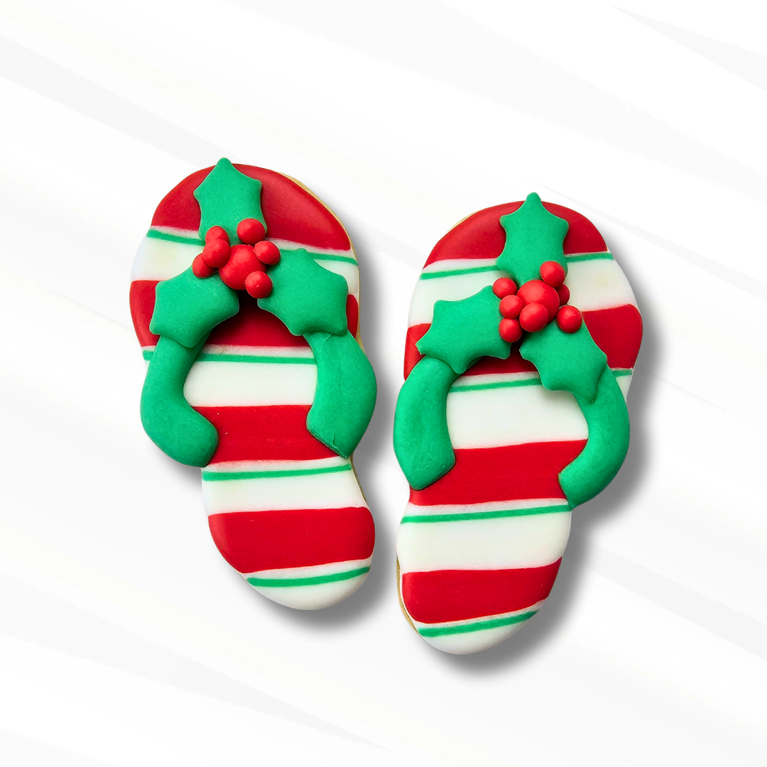 Flip Flop Christmas in July Sugar Cookies