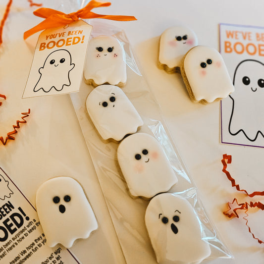 Ghost mini sugar cookies