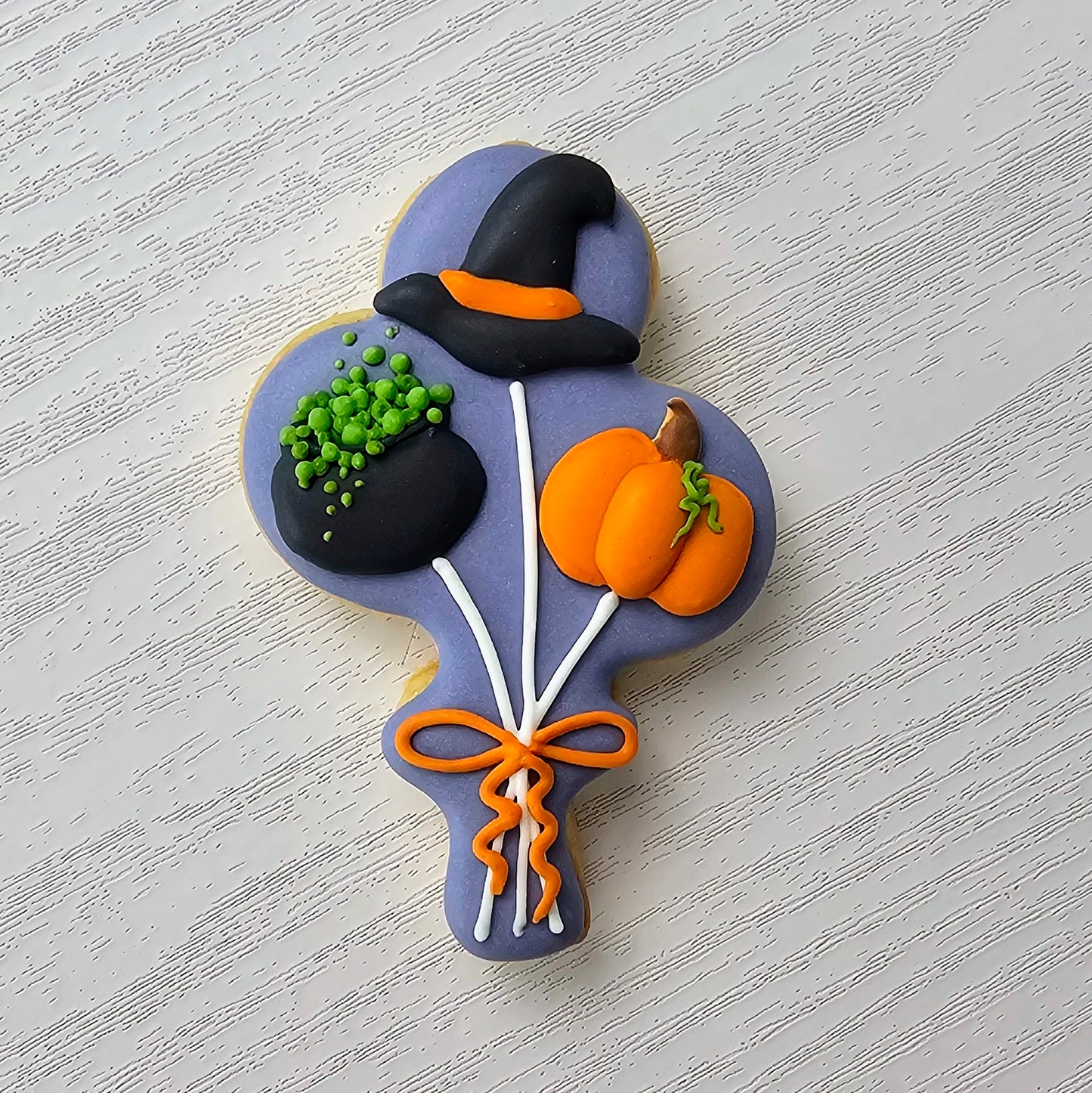 Halloween Balloons Sugar Cookie