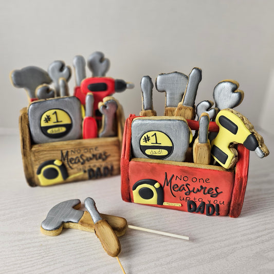 Workbook - Father’s Day 3D Cookie Toolbox - cookie decorating class