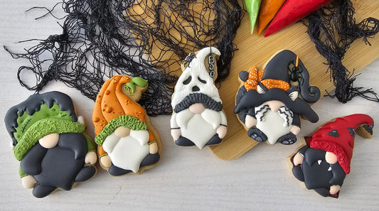 Halloween Gnomies online cookie decorating class