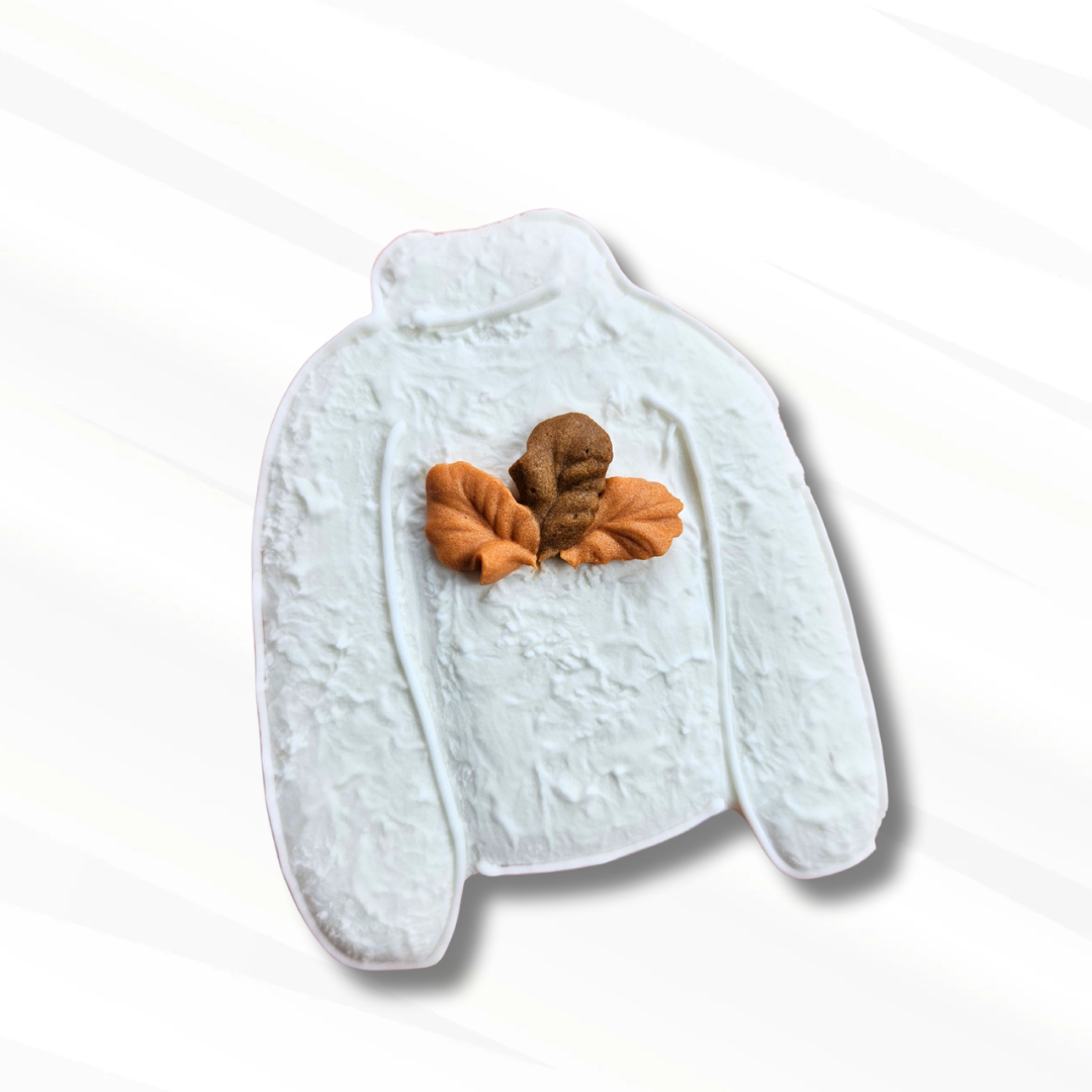 Sugar Cookie Sweater with Fall Leaves
