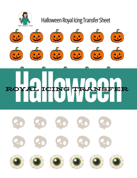 Royal Icing Transfer Sheet - Halloween - Royal Icing Transfer Sheet