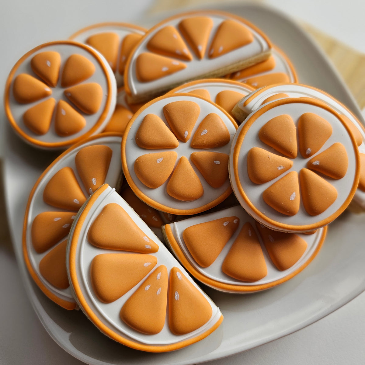 Orange slices sugar cookies