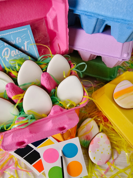 Paint Your Own Easter egg sugar cookies 