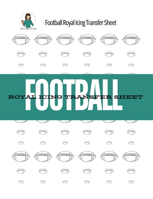 Football Royal icing transfer sheet 