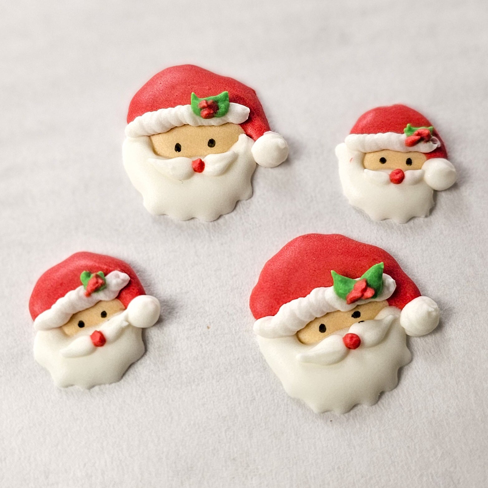 Santa Claus royal icing transfers