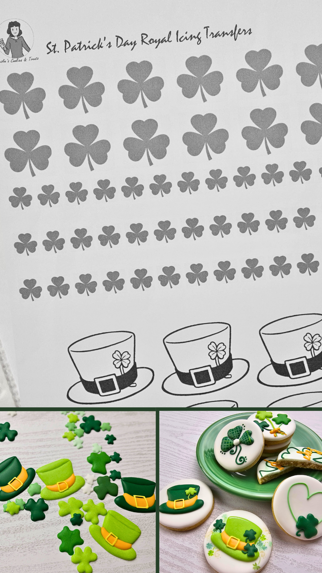 Royal Icing Transfer Sheet - St. Patrick's Day