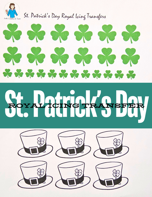 Royal Icing Transfer Sheet - St. Patrick’s Day - Royal Icing Transfer Sheet