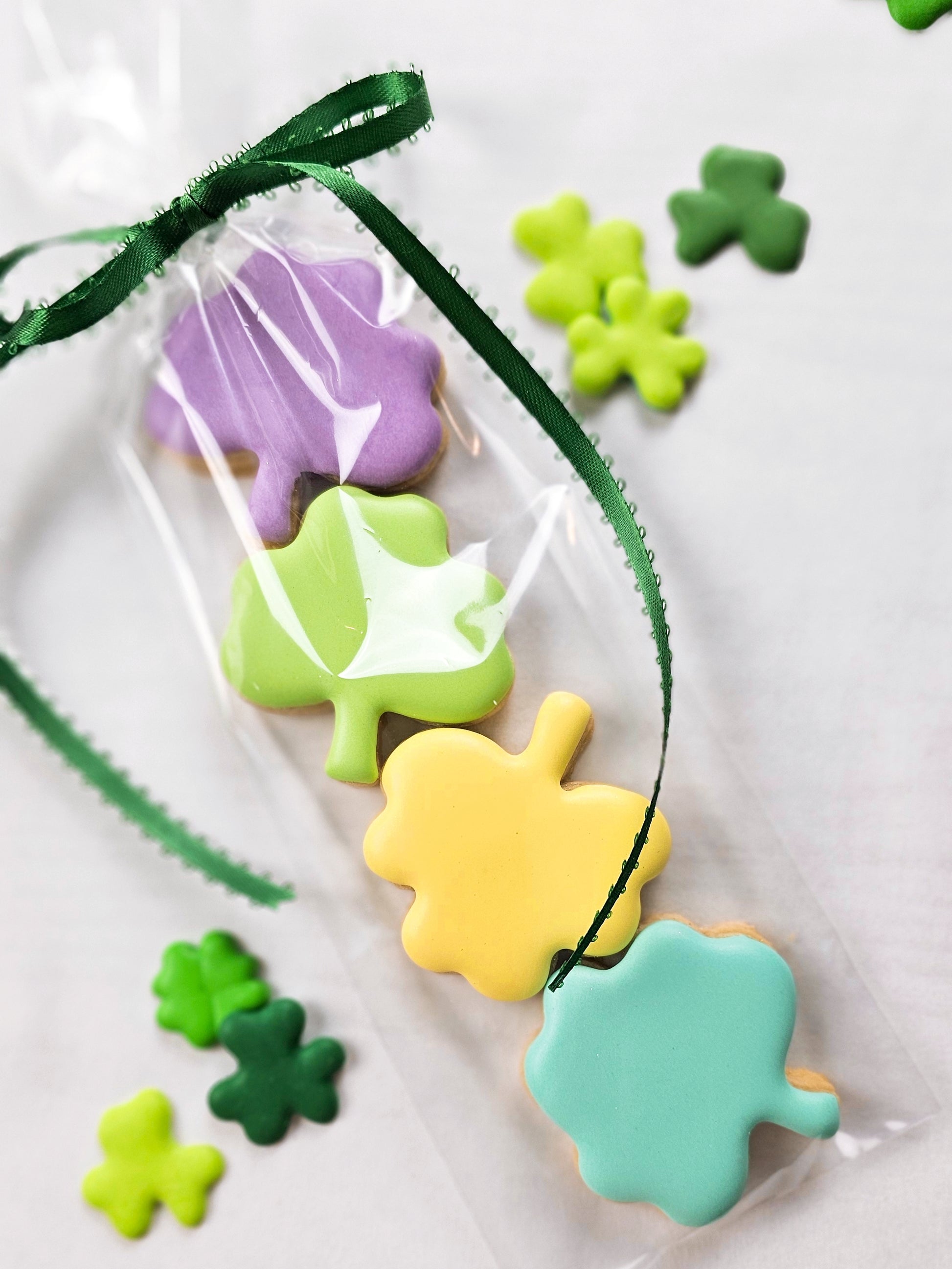 Shamrock St. Patrick's Day sugar cookies
