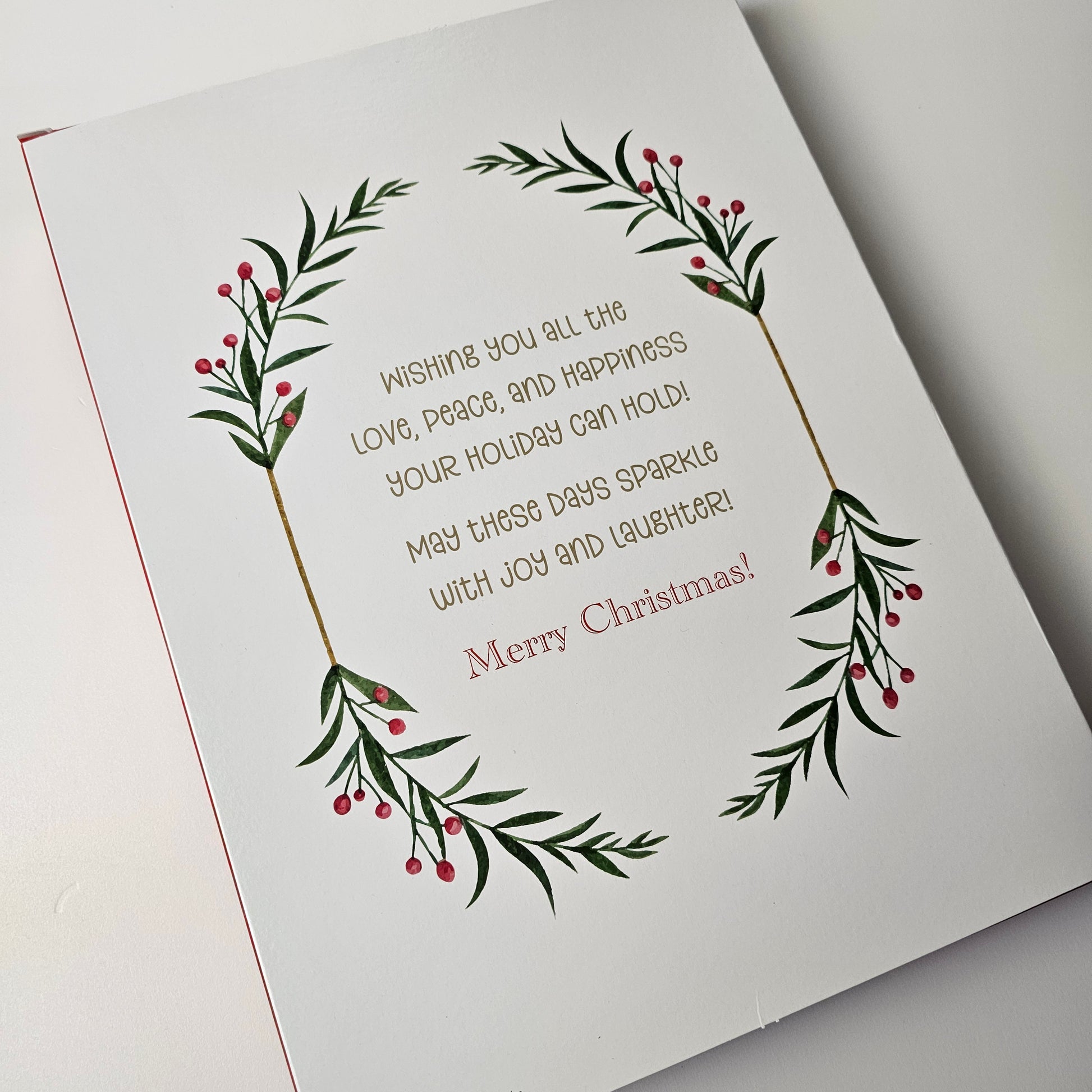 Back side of sugar cookie advent calendar box