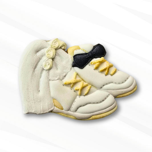 Wedding Sneakers Sugar Cookies