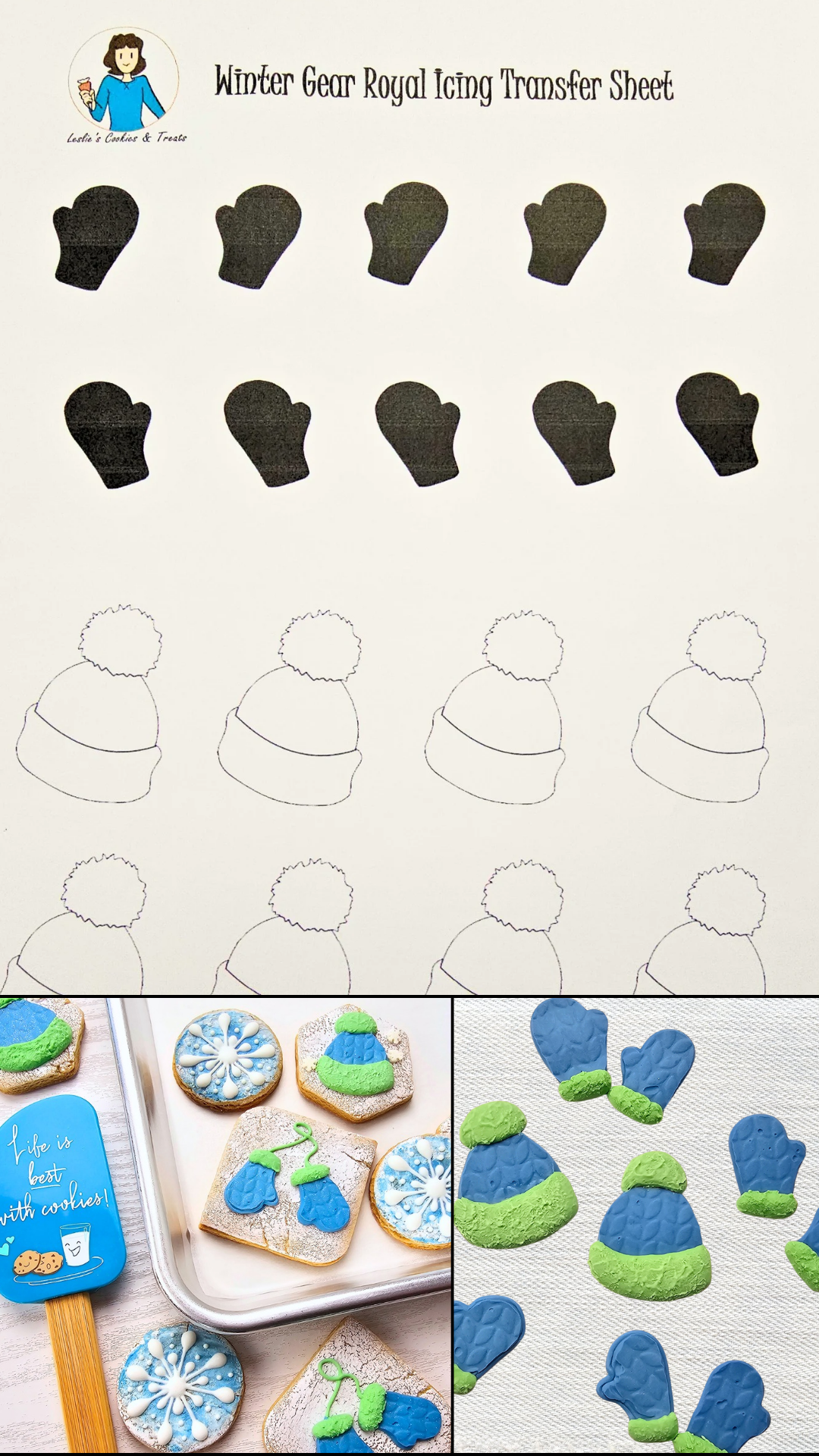 Royal Icing Transfer Sheets - Christmas Bundle - 8 Sheets - Royal Icing Transfer Sheet