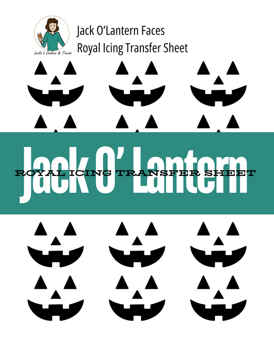 Jack O'Lantern Face Royal Icing Transfer Sheet_1