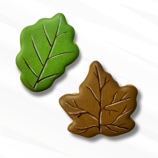 Fall Leaves Decorated Sugar Cookies