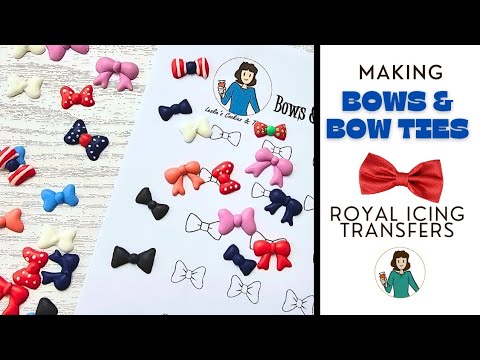How to make bows and bow tie royal icing transfers
