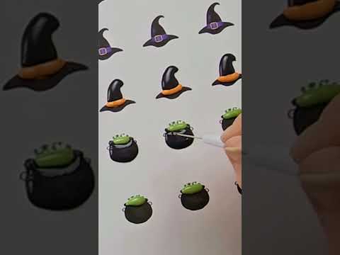 How to decorate witch royal icing transfers