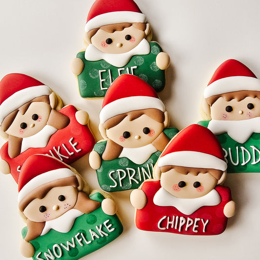 Elf on the Shelf Decorated Sugar Cookies
