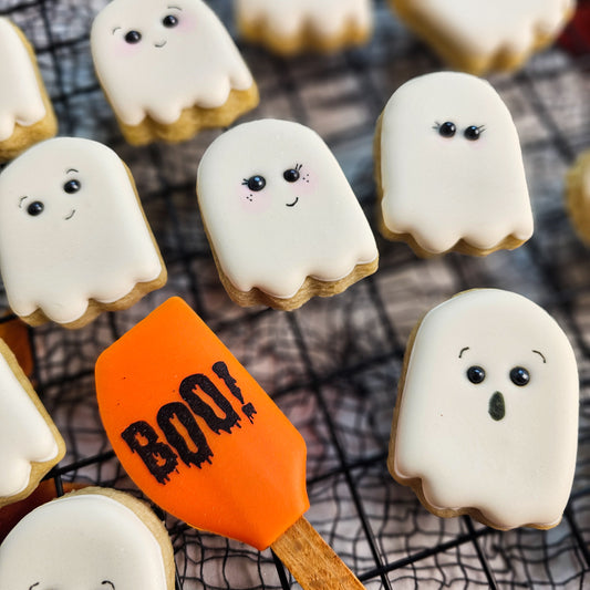 Mini ghost sugar cookies